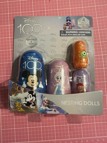 Disney 100 Mickey Mouse Nesting Dolls 4 Pc Collection 2023