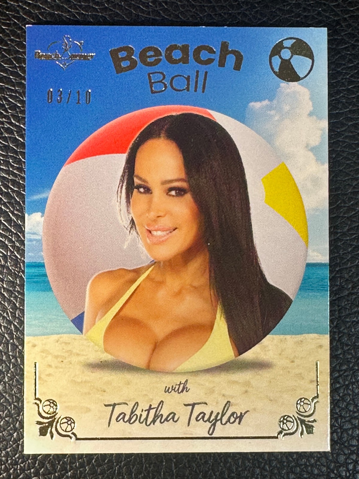 2022 Bench Warmer Beach Ball Gold Foil Tabitha Taylor 3/10