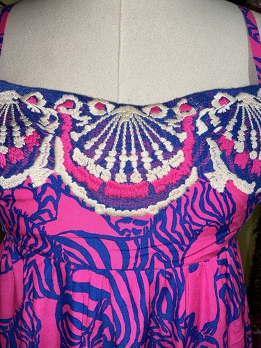 Pre-owned Lilly Pulitzer Bernadetta Maxi Dress Passion Fruit Pink Wild Nights Size 6