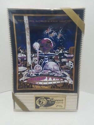 Vtg. 1964/65 Houze Art New York Worlds Fair Souvenir Tray Unopened NIB