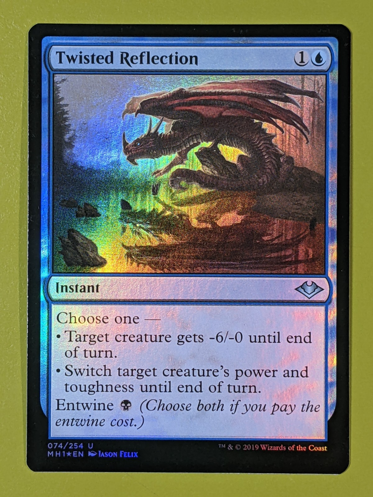 FOIL Twisted Reflection x1 Modern Horizons 1x MTG Magic the