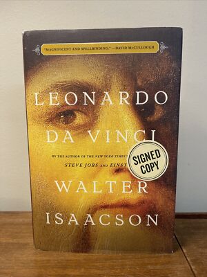 Leonardo da Vinci Walter Isaacson Signed Hardcover First Edition 2017 Biography