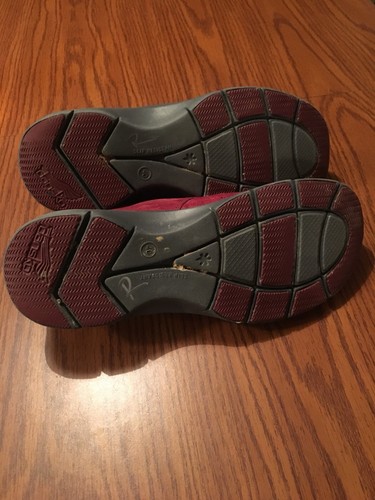 DANSKO Women’s Maroon/Gray “Slip Resistant” Suede Shoes Size 40