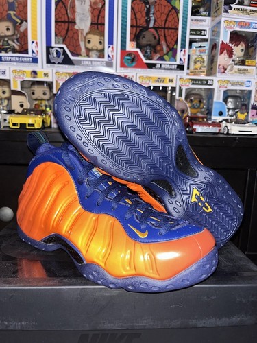 foamposite black orange blue