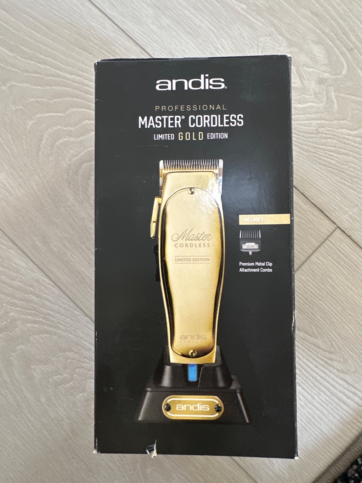 Andis Master ゴールド バリカン アタッチメント付き 数量限定】ANDIS のバリカン&トリマーに LIMITED GOLD EDITION