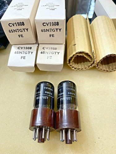アンプ VALVE ELECTRONIC CV1988 6SN7GTY 6SN7GT Valve Electronic CV1988 6SN7GTY 6SN7GT Preamp Tubes Tested