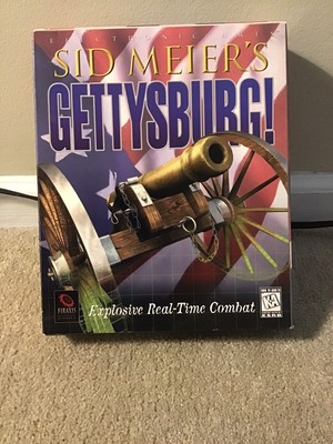 Sid Meiers Gettysburg Vintage IBM PC computer game Big Box firaxis