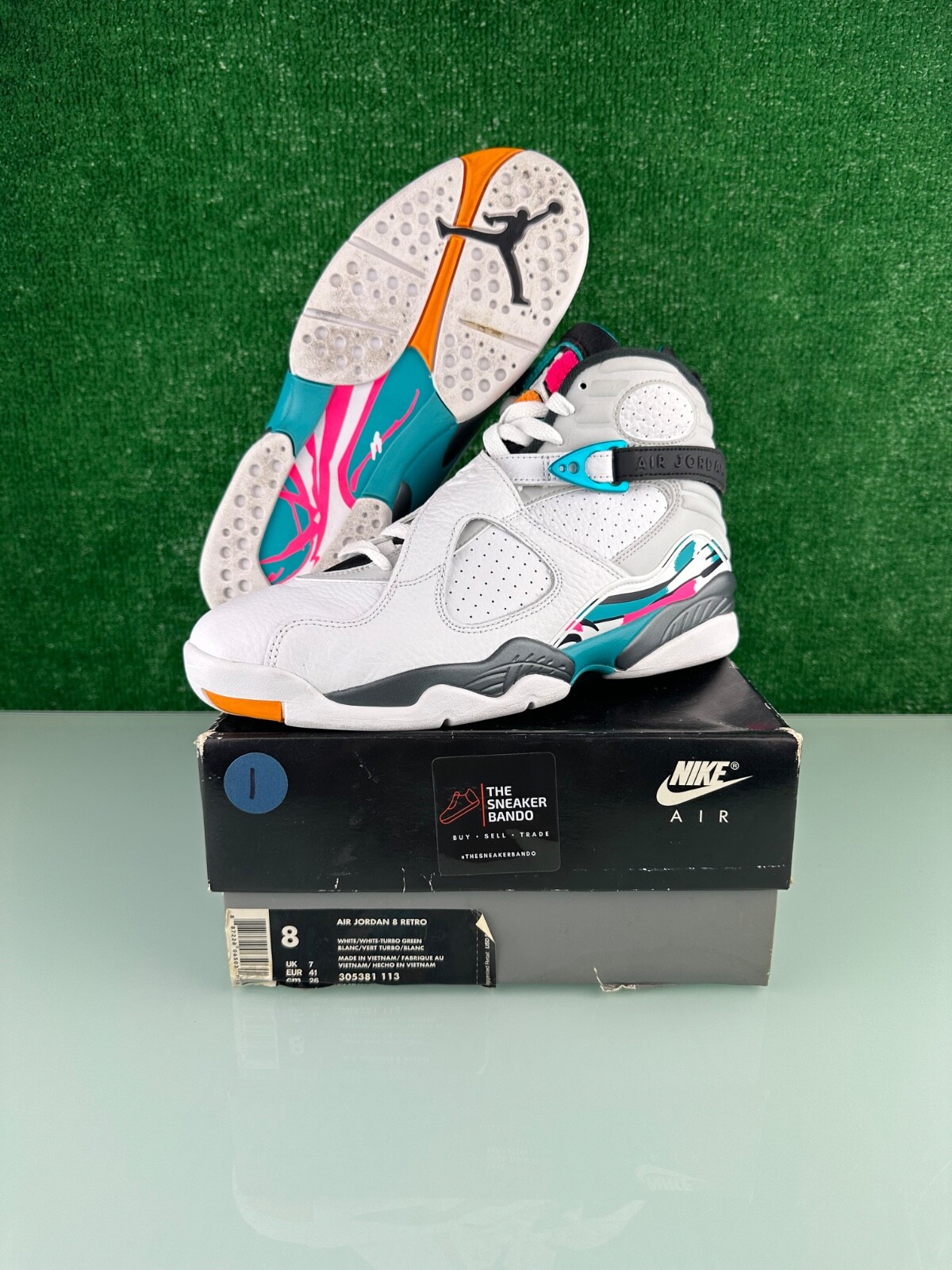 Size 8 - Air Jordan 8 Retro South Beach | eBay