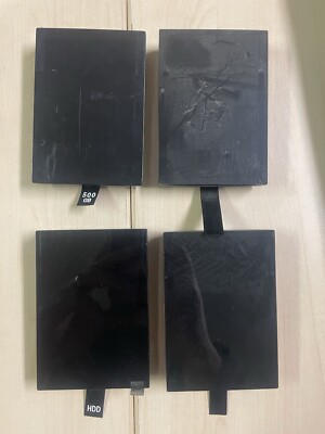 LOT OF 4 GENERIC THIRD PARTY XBOX 360 S/E INTERNAL HARD DRIVES 500GB
