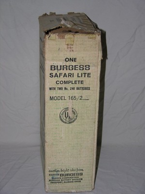 Vtg BURGESS SAFARI LITE Fluorescent AC / DC Camp Lantern