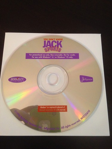 You Don't Know Jack PC Game Lot - Volume 2, XL (X-tra Large), Sports - 3 Games