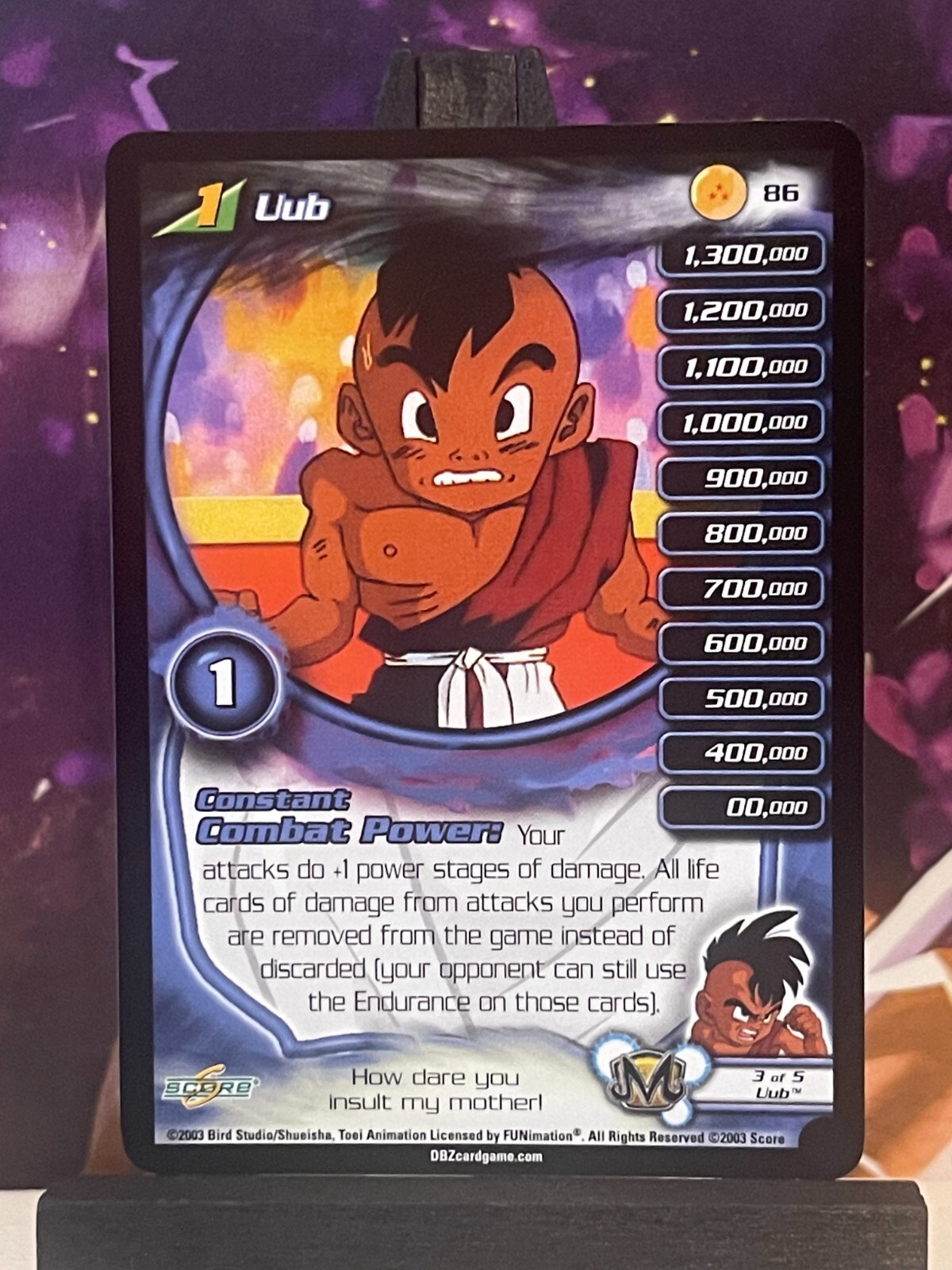 Dragon Ball Z CCG Uub LV1 86 Kid Buu Saga UNL! | eBay