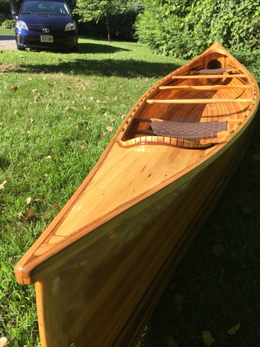 Handcrafted Cedar Strip Prospector Canoe