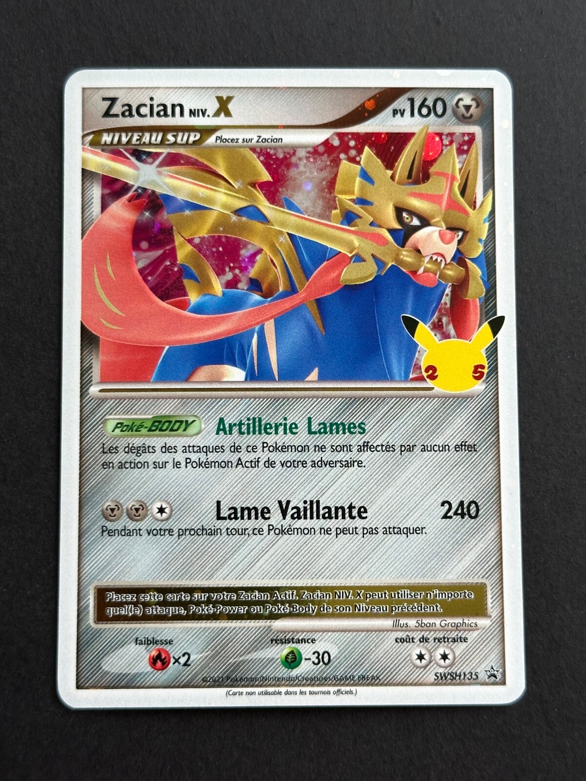 Pokemon Card - Zacian X - SWSH135 - French - New | eBay