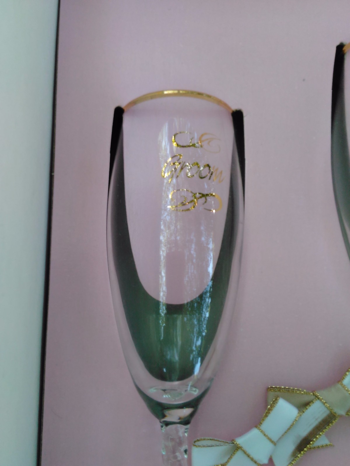 Jamie Lynn Wedding Toast Flutes, etched Bride and Groom