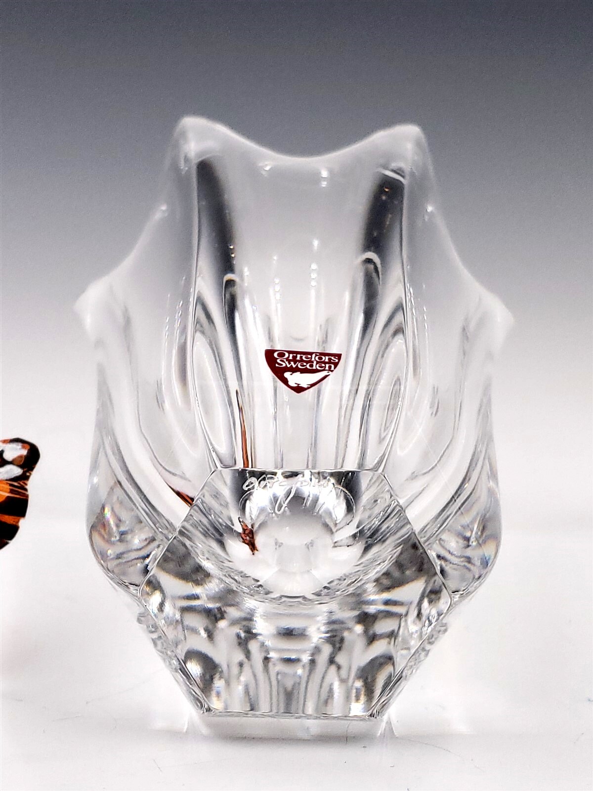 Orrefors FULL Lead Crystal Costa Boda Belle Vase, - Jan Johansson