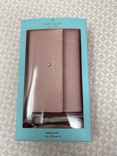 Kate Spade Cedar Street rose jade light pink Wristlet iPhone
