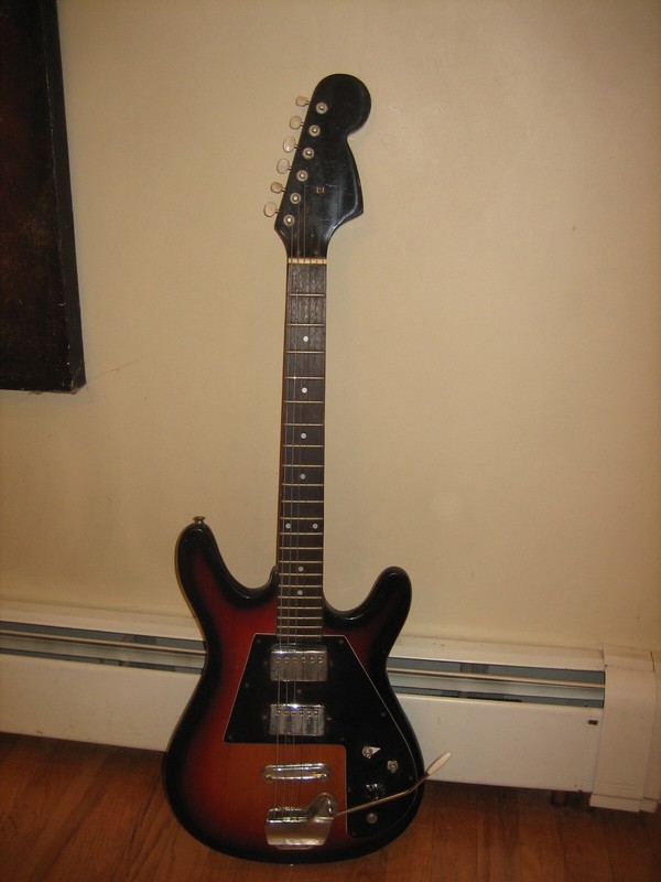 vintage 1970s Electric double humbucker global stratocaster GUITAR