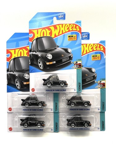 HOT WHEELS   ポルシェ911 2023 Hot Wheels Porsche 911 Turbo 3.6 (964) #234 (black) Lot