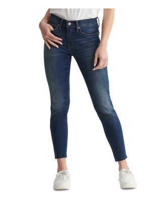 

LUCKY BRAND Женские синие джинсы скинни со средней посадкой и застежкой-молнией до щиколотки, Синий, 7WW1244