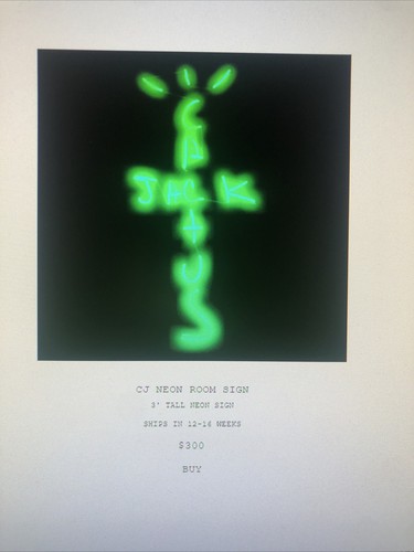 アにインパ Cactus Jack CJ Neon Room Sign ネオンサインの通販 by ひ