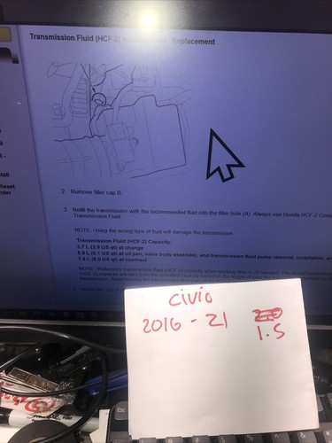 4 QTS Honda Genuine OEM CVT Fluid 08200 - HCF2 ( For Civic,Accord,Crv 2 WD&Fit)