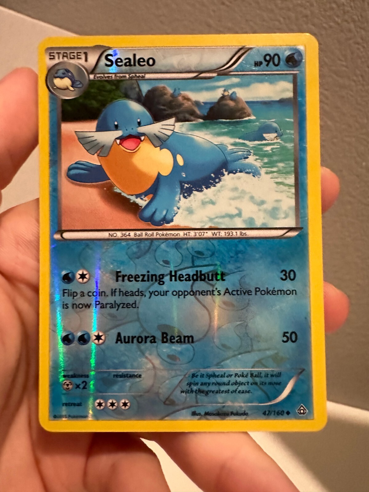 Sealeo 47/160 Reverse Holo Rare TCG Pokemon NM 1218#167
