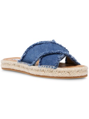 

STEVE MADDEN Женские синие эспадрильи без шнуровки на платформе Zelina с потертостями, 5 м, Синий, ZELI04S1