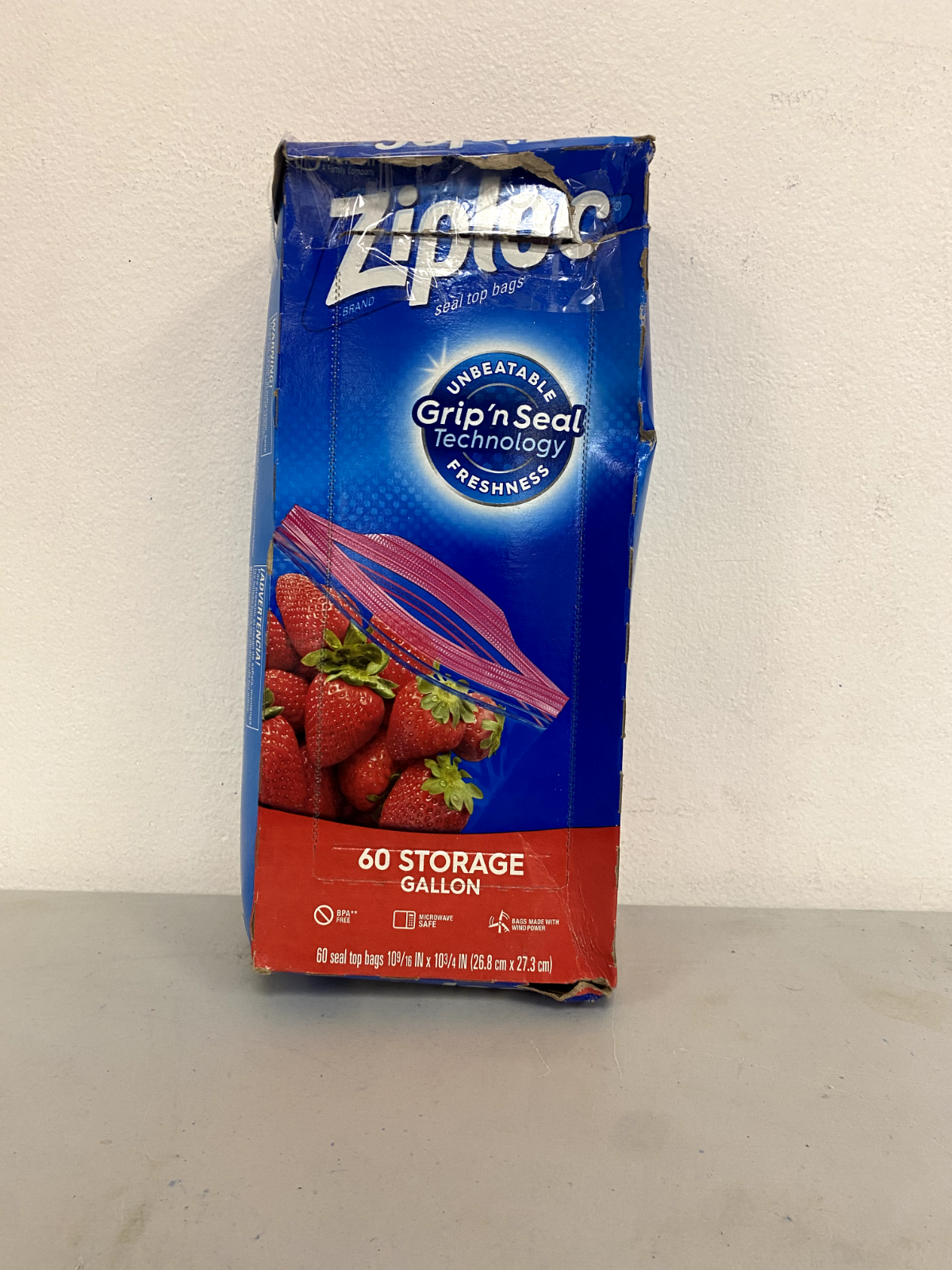 Ziploc Brand Kitchen Storage Gallon Reusable Bag Grip'n Seal Double Zipper 56ct.