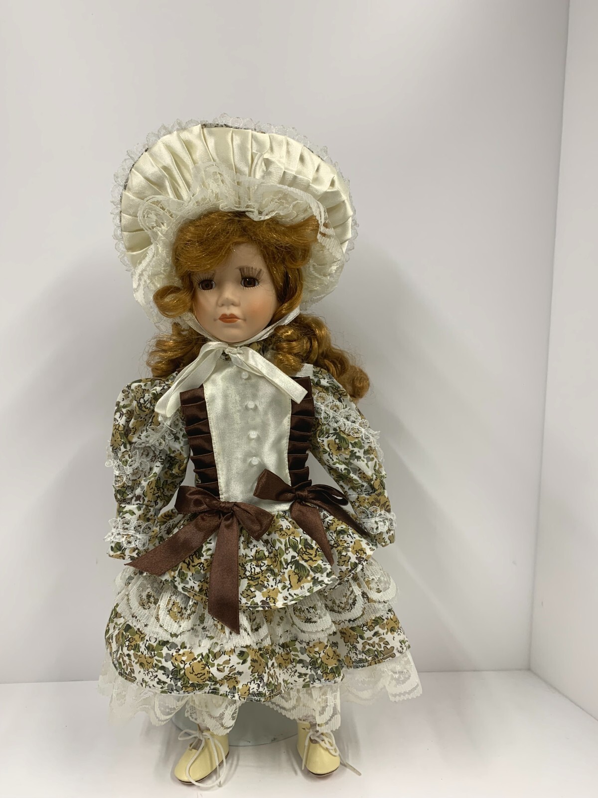 人形 PORCELAN DOLLS Wondertreats Inc 16” Collectible Porcelain Doll blonde Hair