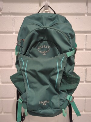 Osprey Hikelite 26L Hiking Backpack Daypack Escapade Green O/S w/ Raincover
