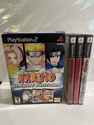 Shonen Jump Naruto Ultimate Collection (Sony PlayStation 2 PS2) Complete CIB