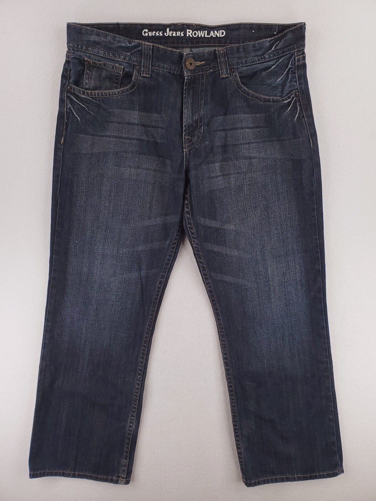 Guess Jeans Mens 38x32 Rowland Relaxed Straight Baggy Grunge