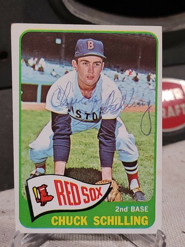 1965 TOPPS CHUCK SHILLING AUTOGRAPHED REAL SIGNED CARD BOSTON RED SOX GUARANTEED