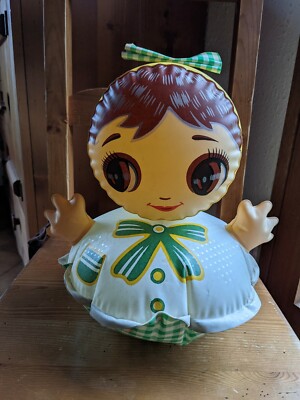 Jouet ancien Poupée gonflable flottante années 50-60 Japon