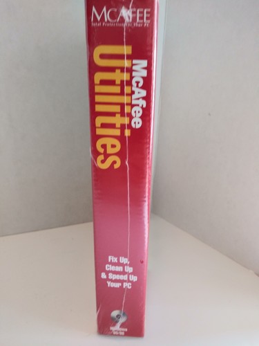 McAfee Utilities Windows 95 98 Big Box PC Software CD-ROM NEW SEALED NOS VTG