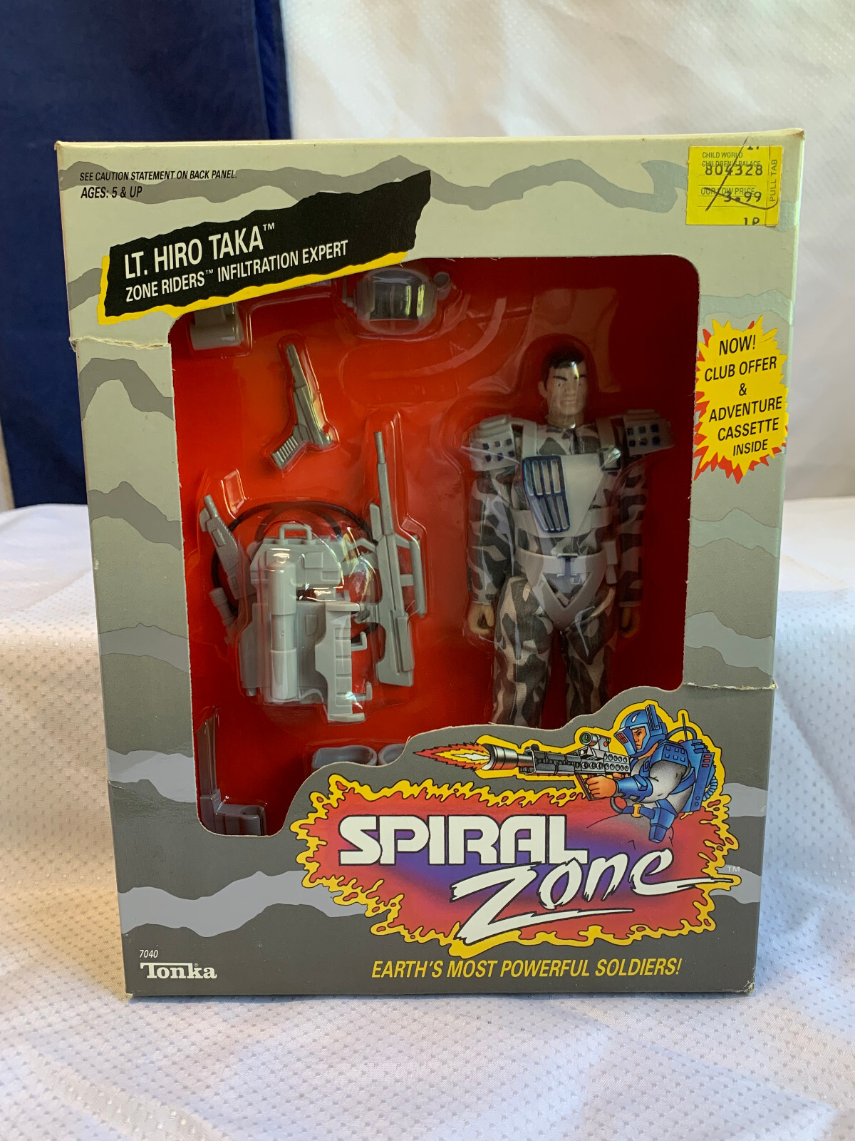 1987 Tonka Spiral Zone LT. HIRO TAKA Soldier Action Figure