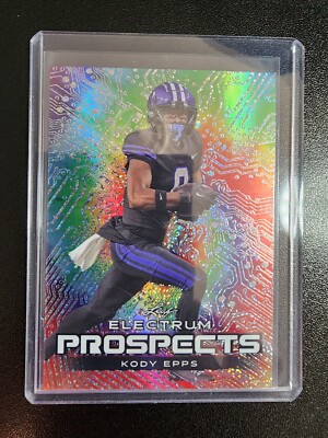 KODY EPPS 2024 Leaf Electrum TIE DYE FOIL #10/25 BYU COUGARS WR