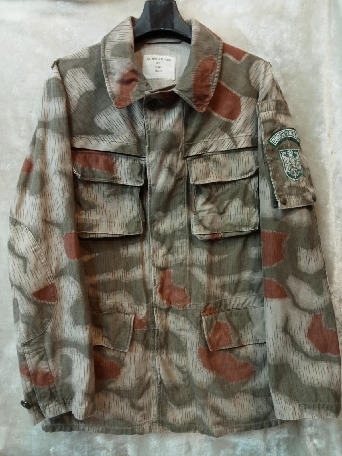 ジャケット・アウター German army camo parke Genuine Vintage German Army Flecktran Parka Bundeswehr Camo