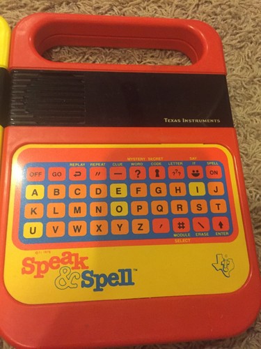 Vintage Lot of Texas Instruments Speak and Spell, Speak and Read, Speak and Math