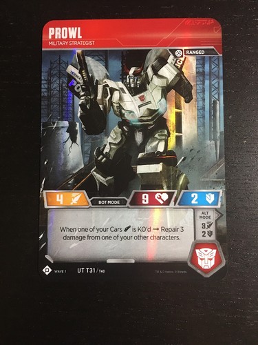 WotC Transformers TCG ** 1x Prowl // Military Strategist ** NM-Mint