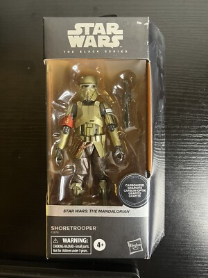 Star Wars Black Series 6 INCH CARBONIZED MANDALORIAN SHORETROOPER - NEW