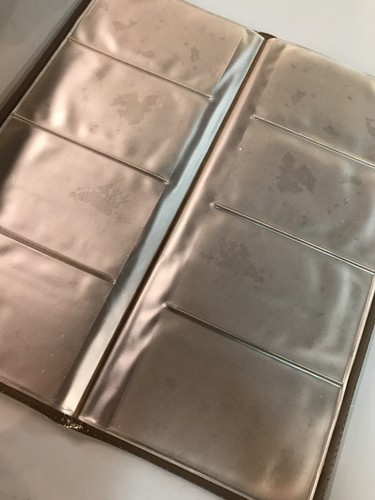 Deluxe Card File Wallet Business Card Organizer 48 Slots Tan