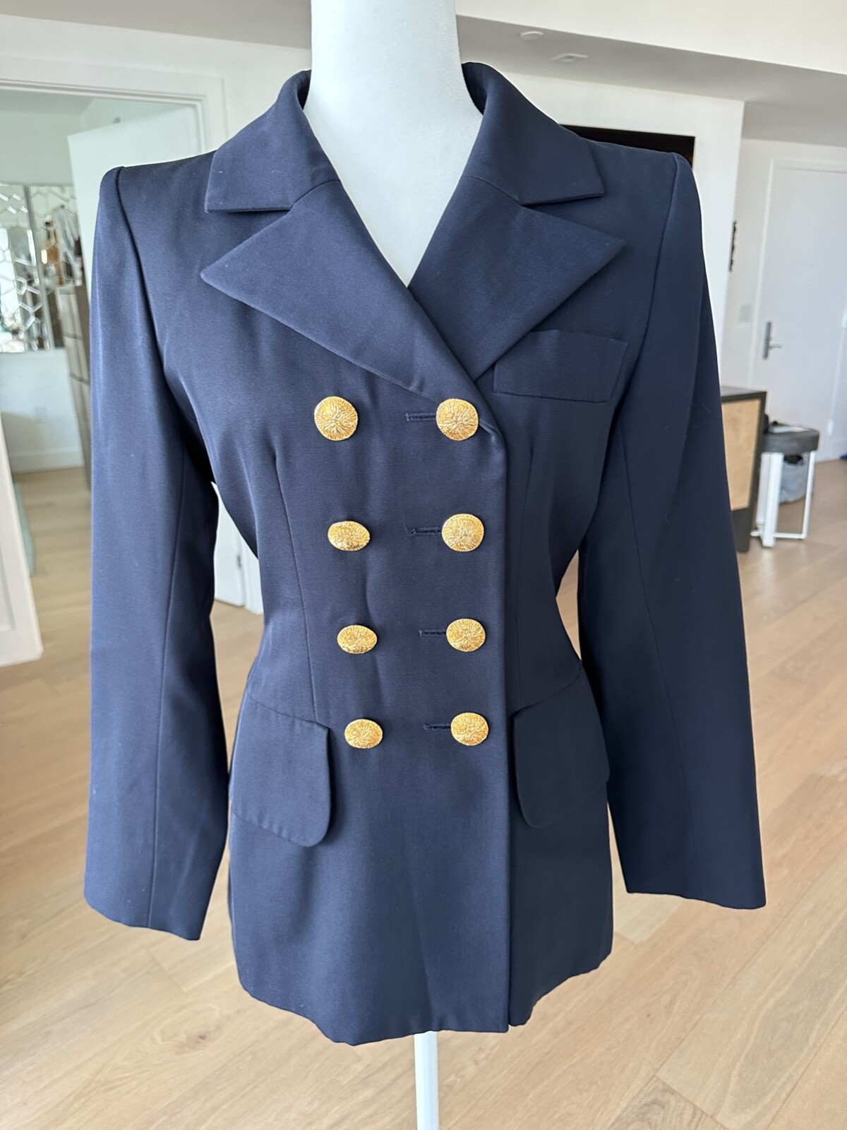 Yves Saint Laurent フード付きロングコート ネイビー38 メンズ コート＆トレンチコート | サンローラン | YSL