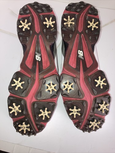 New Balance Waterproof Men's Golf Shoes Size 15 D NBG2004 White/ Red Soft Spike