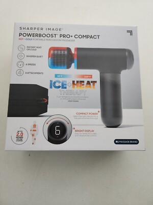 Sharper Image - PowerBoost Pro+ Plus Compact Ice + Heat Therapy New