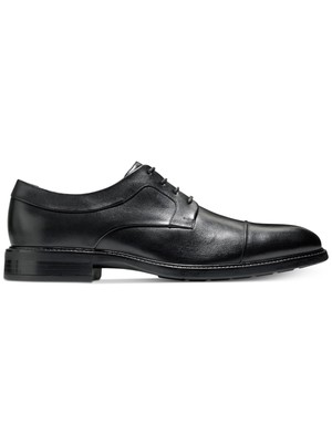 

COLE HAAN Мужские черные кожаные модельные оксфорды на шнуровке с подкладкой в стиле Хартсфилд, размер 8,5 м, Черный, C26967