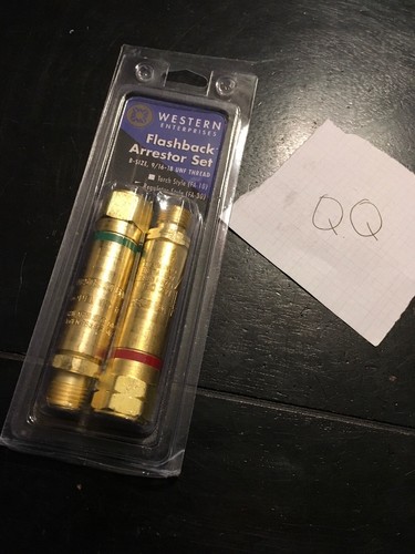 Western Enterprises FA-30 Flashback Arrestor Sets, Oxygen/Fuel Gas, Regulator