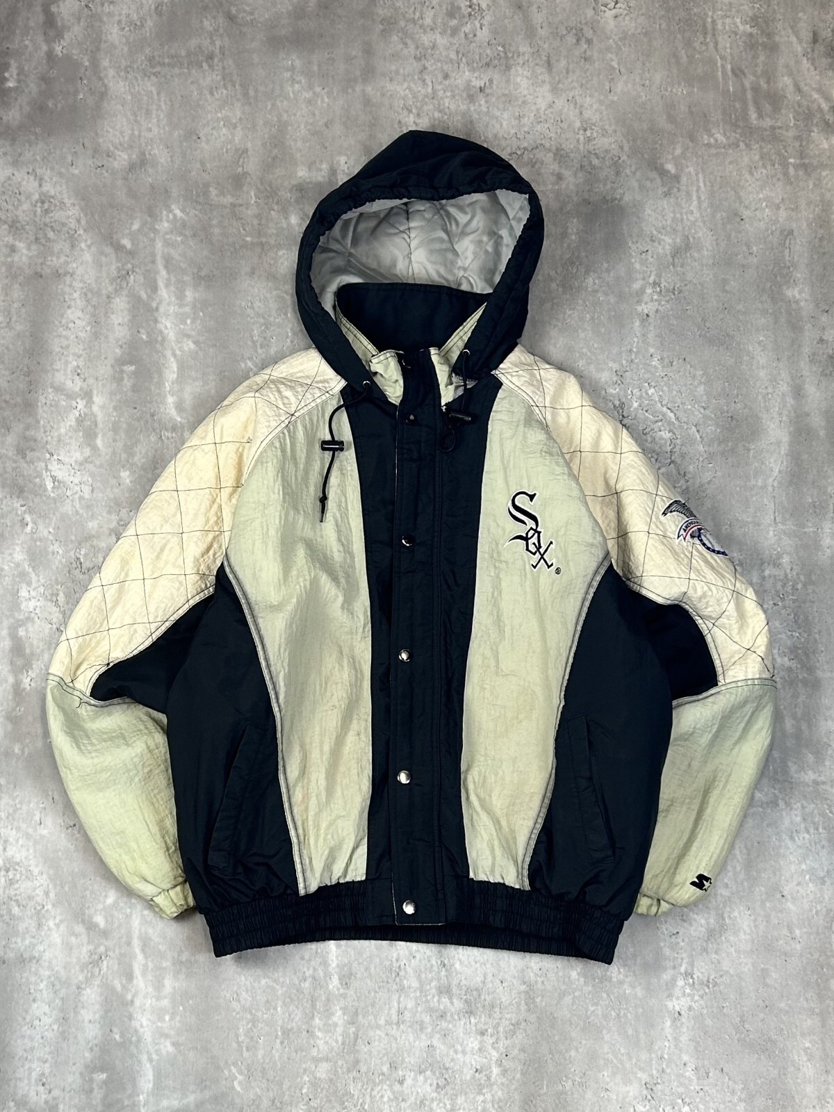 Vintage 90s Chicago White Sox MLB Insulated Hooded Starter