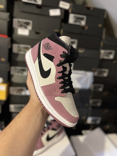 Womens Nike Jordan 1 Mid Se “Light Mulberry” UK 6 US 8.5 | eBay
